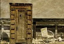 Why do outhouses have a moon or heart cutout on the doors?